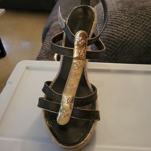 Authentic Louie Vuitton Wedges
